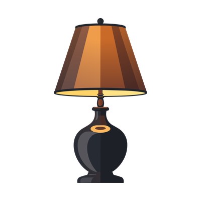 Lamp Bold Front SVG cut file