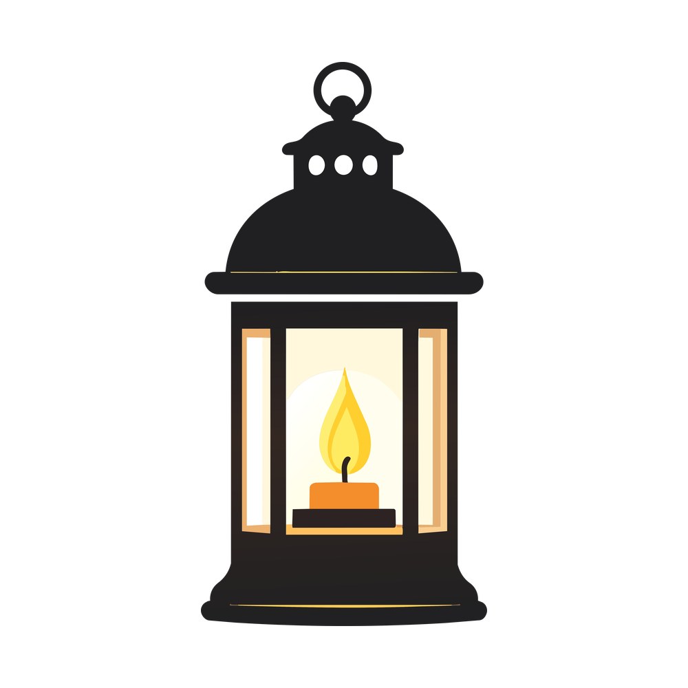 Lantern – original artwork without the sticker border