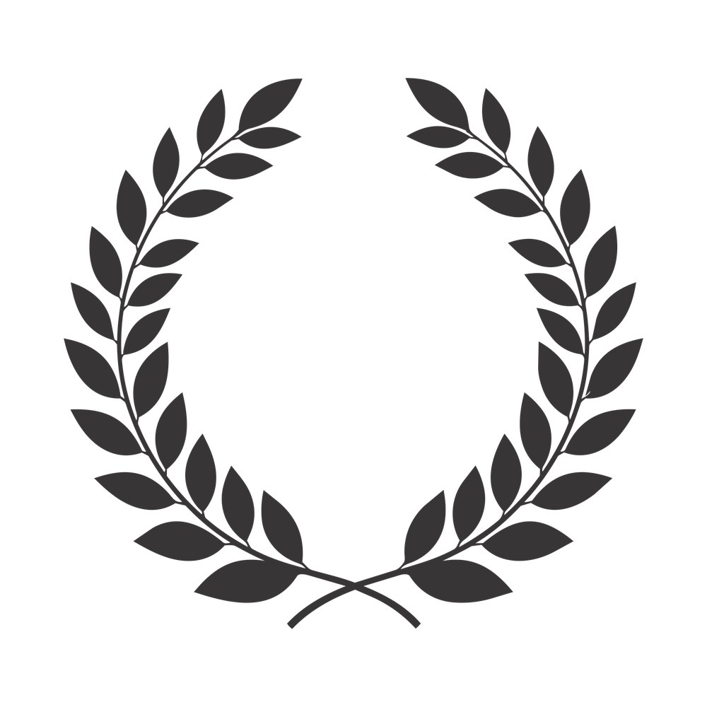 Laurel Wreath SVG cut file – SVG, PNG, DXF