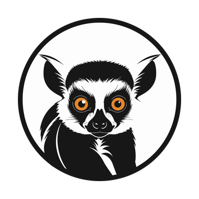 Lemur Silhouette SVG cut file