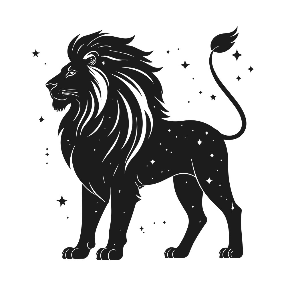 Leo Lion Zodiac SVG cut file – SVG, PNG, DXF