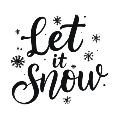 Let It Snow SVG cut file