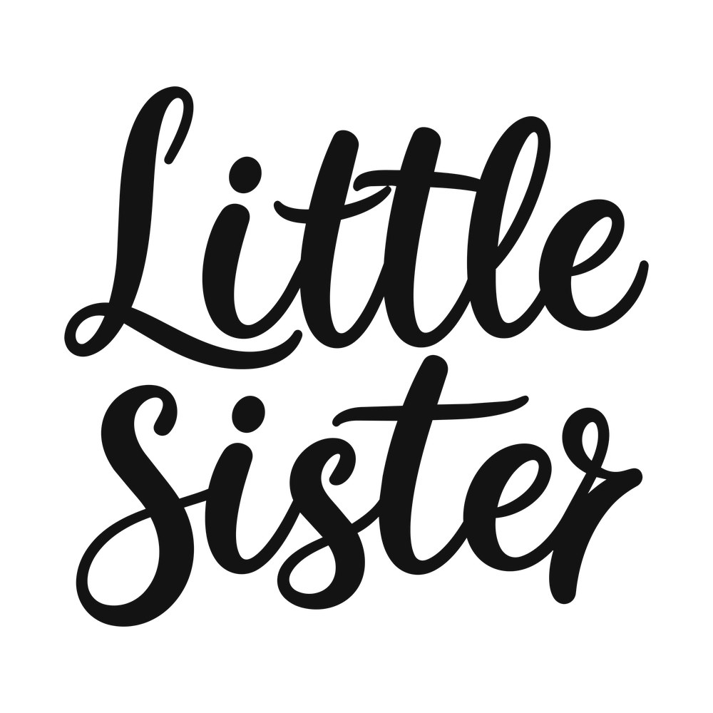 Little Sister SVG cut file – SVG, PNG, DXF