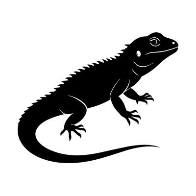 Lizard Silhouette SVG cut file
