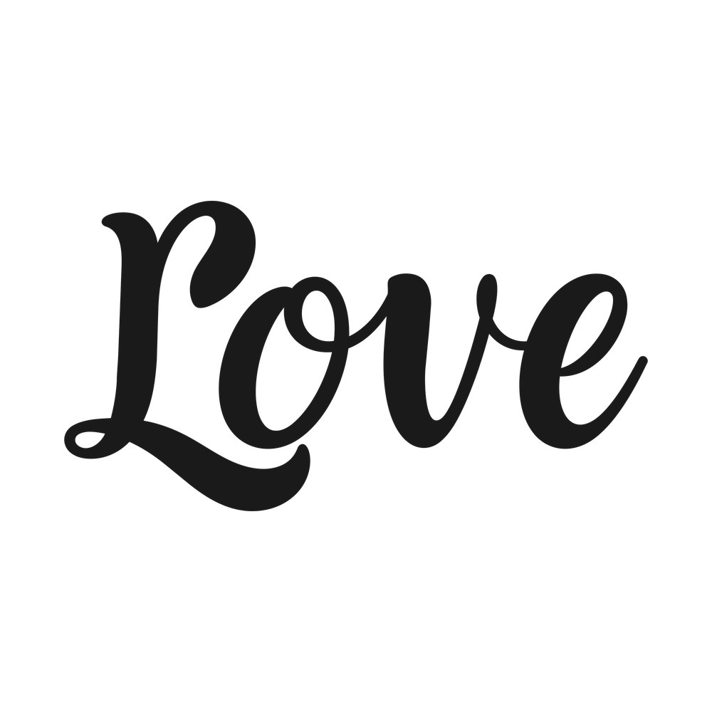Love SVG cut file – SVG, PNG, DXF