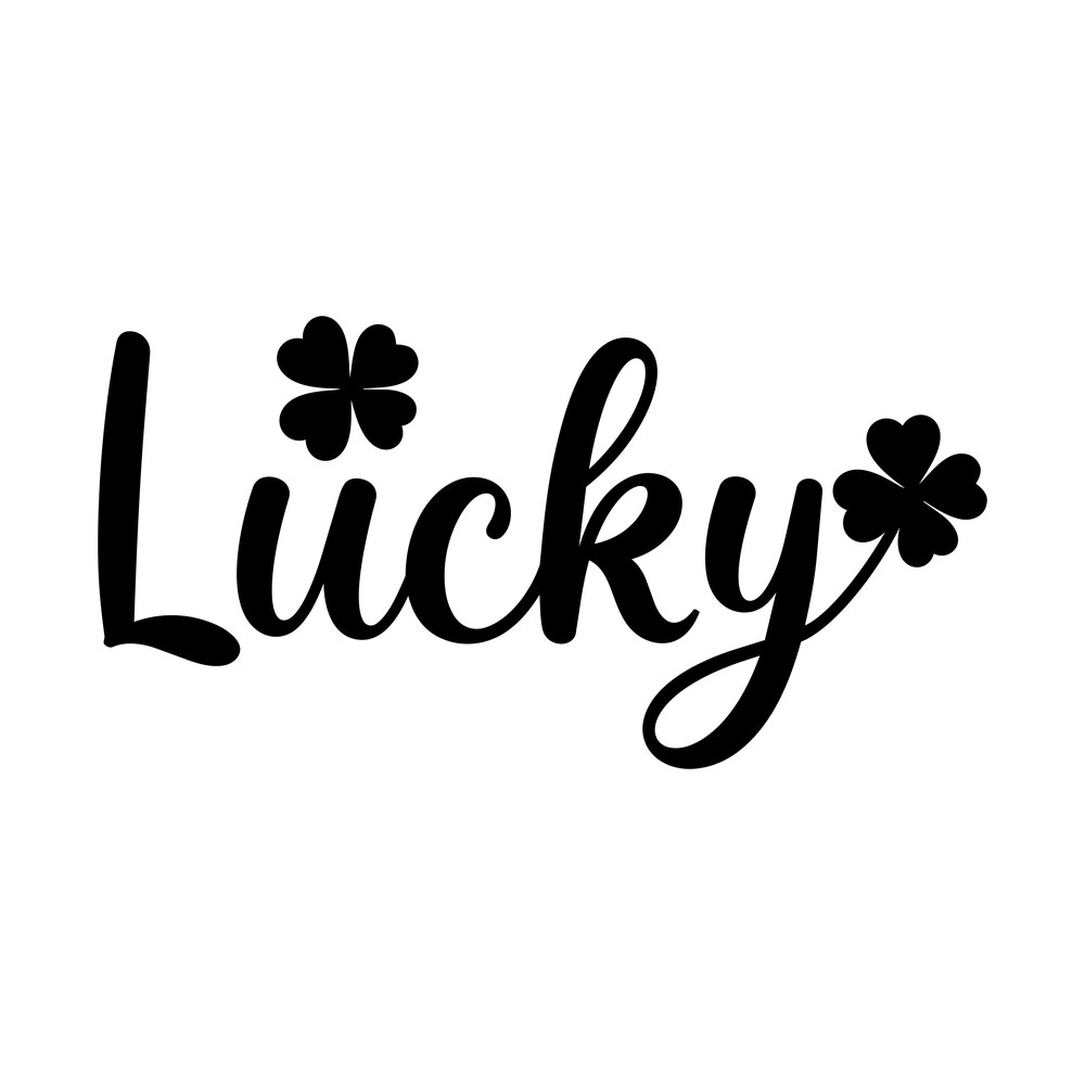 Lucky SVG cut file – SVG, PNG, DXF