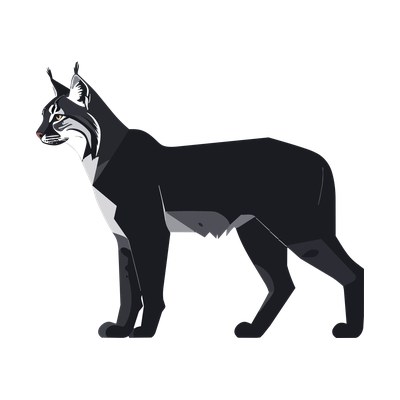 Lynx Geometric Side SVG cut file