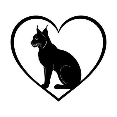 Lynx Heartframe Side SVG cut file