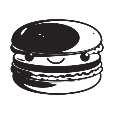 Macaron Cartoon Side SVG cut file