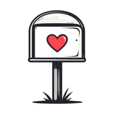Mailbox Heart SVG cut file