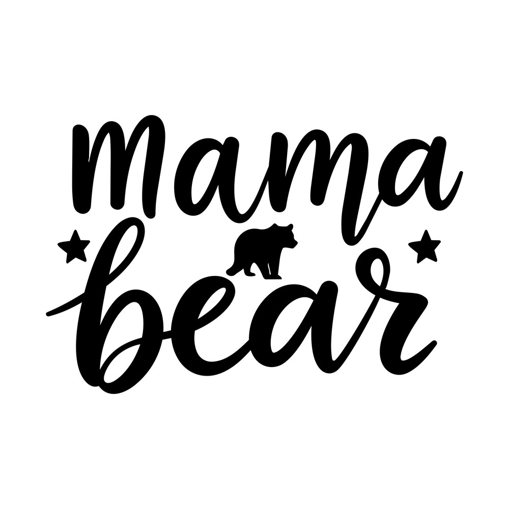 Mama Bear SVG cut file – SVG, PNG, DXF