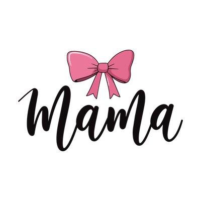 Mama With Bow SVG cut file