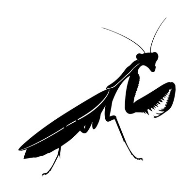 Mantis Silhouette SVG cut file