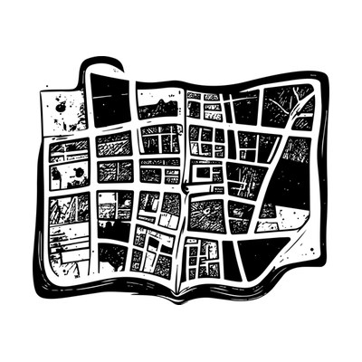 Map Doodle Front SVG cut file