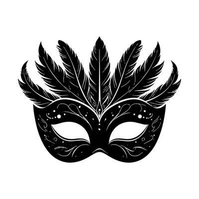 Mardi Gras Mask SVG cut file