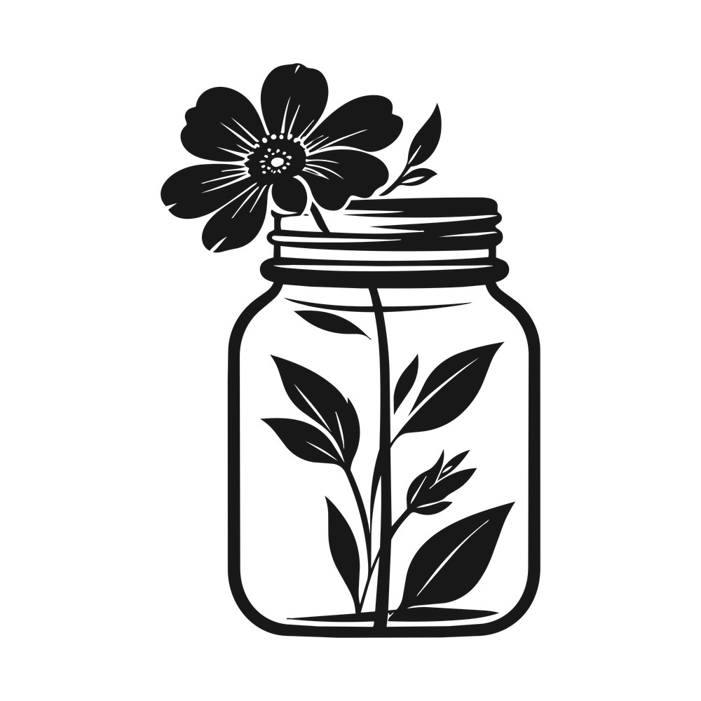 Mason Jar SVG cut file – SVG, PNG, DXF
