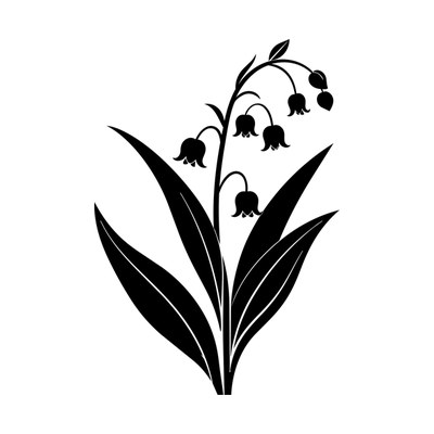 May Lily Of The Valley Birth Flower SVG cut file