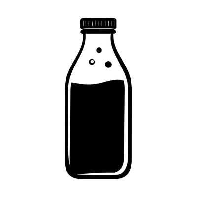 Milk Bottle SVG cut file