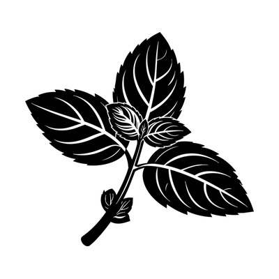 Mint Leaf SVG cut file