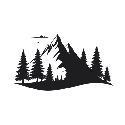 Mountain Range SVG cut file