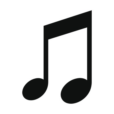 Music Note Silhouette SVG cut file