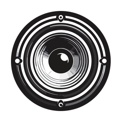 Music Speaker Stencil Side SVG cut file