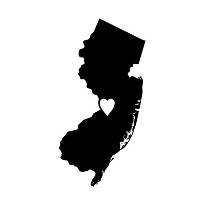 New Jersey State SVG cut file