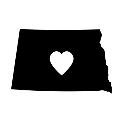 North Dakota State SVG cut file