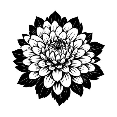 November Chrysanthemum Birth Flower SVG cut file