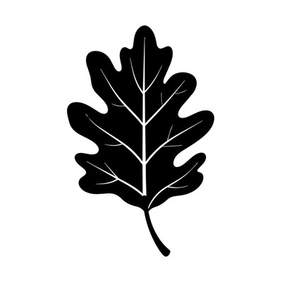 Oak Leaf Single SVG cut file