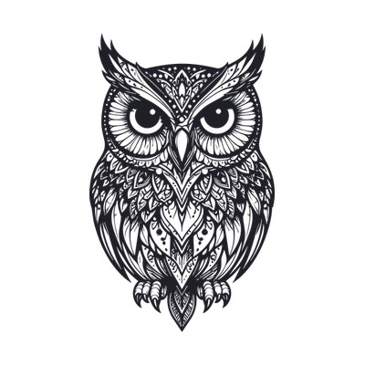 Owl Mandala SVG cut file