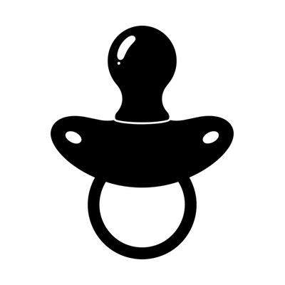 Pacifier Stencil SVG cut file