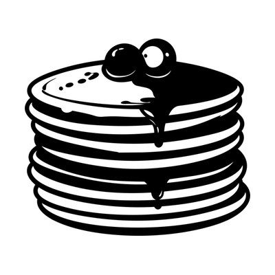 Pancakes Stack SVG cut file