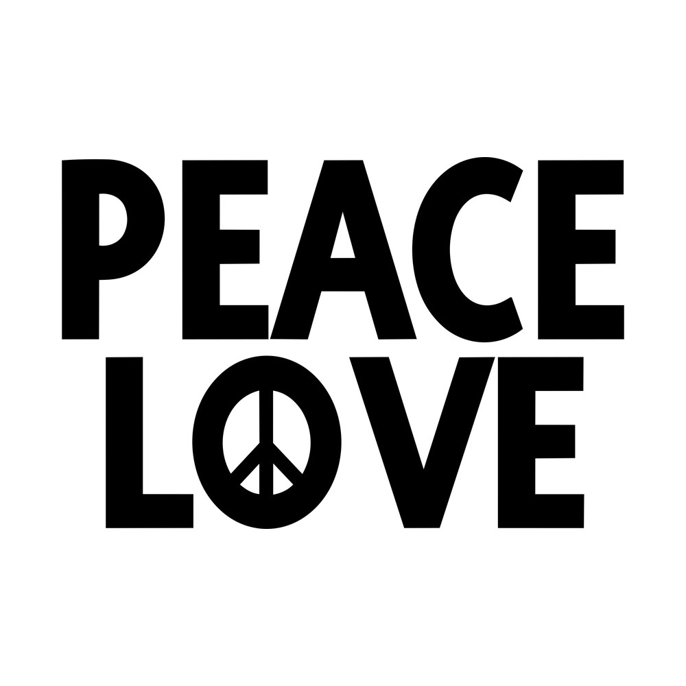 Peace Love SVG cut file – SVG, PNG, DXF