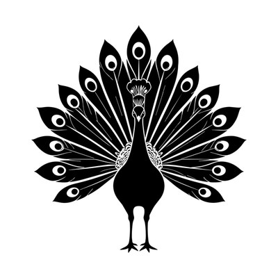 Peacock SVG cut file