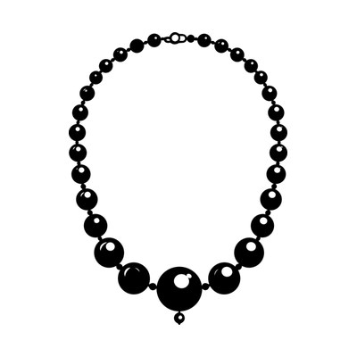 Pearl Necklace SVG cut file
