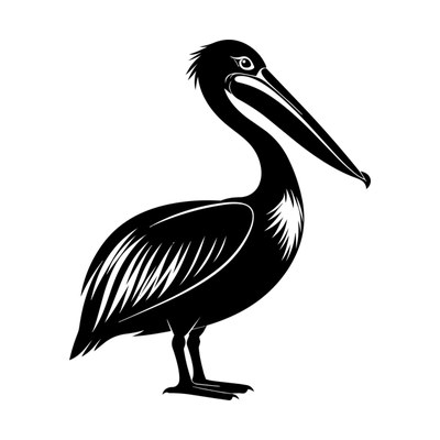 Pelican Silhouette SVG cut file