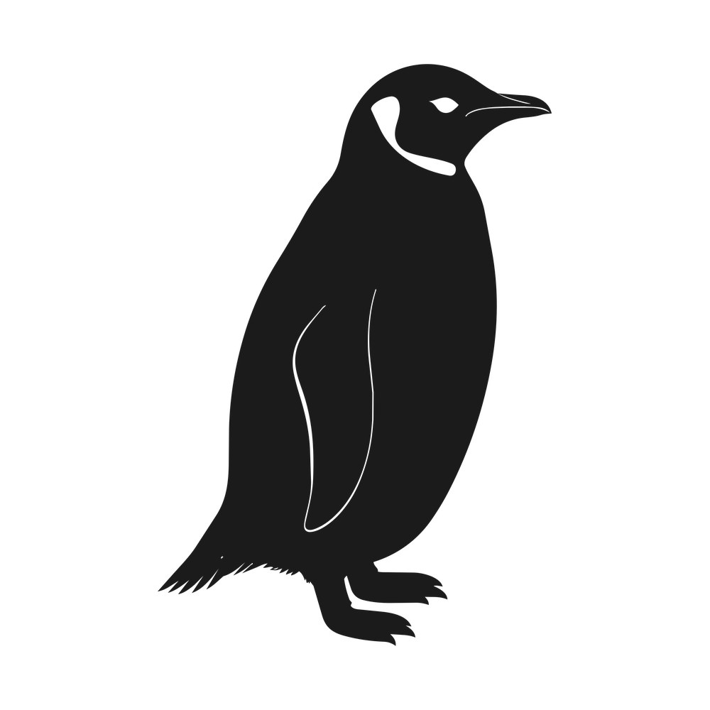 Penguin SVG cut file – SVG, PNG, DXF