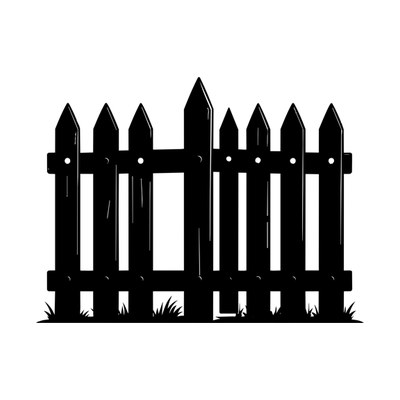 Picket Fence Chunky SVG cut file