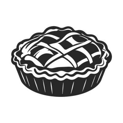 Pie Heartframe Side SVG cut file