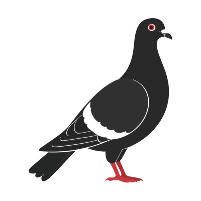 Pigeon Flaticon Side SVG cut file