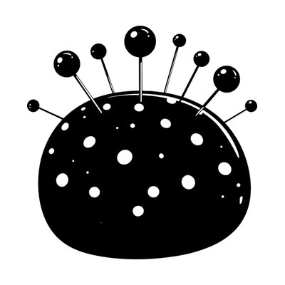 Pin Cushion Chunky Side SVG cut file