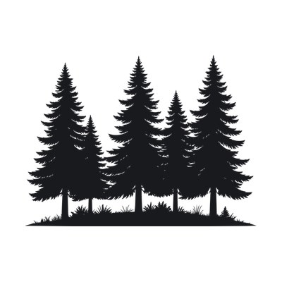 Pine Tree Forest SVG cut file