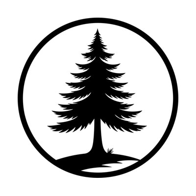 Pine Tree Leafframe SVG cut file