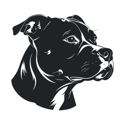 Pitbull Silhouette SVG cut file