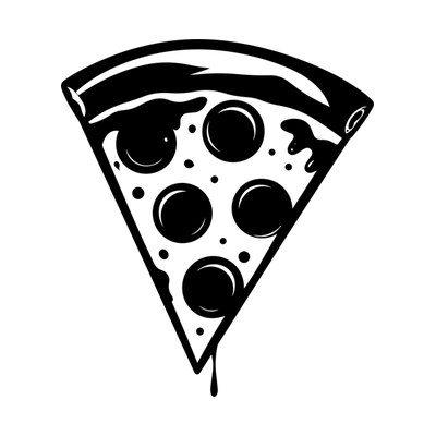 Pizza Slice Single SVG cut file