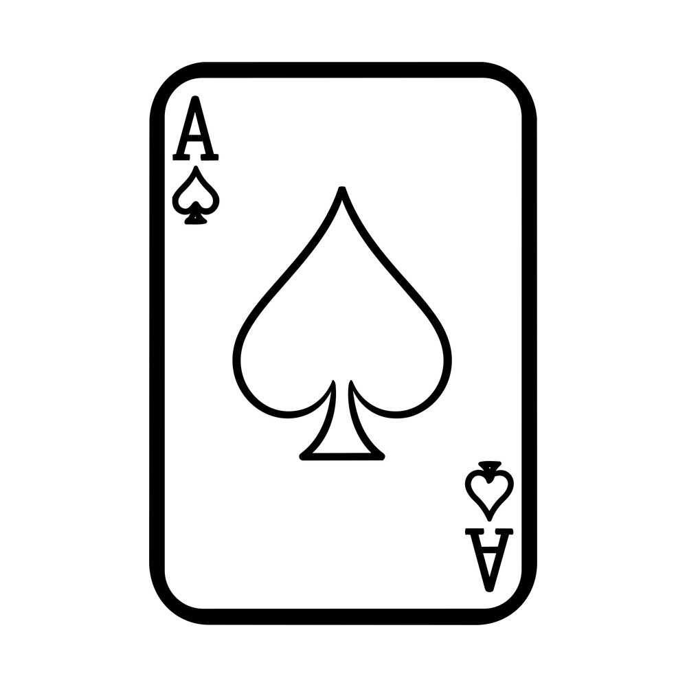 Playing Card Sticker Front – original artwork without the sticker border