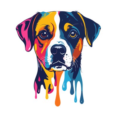 Pop Art Dog SVG cut file
