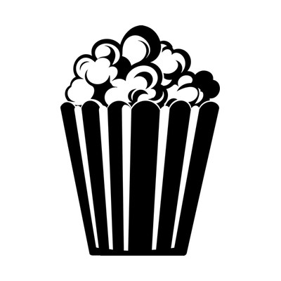 Popcorn Box SVG cut file
