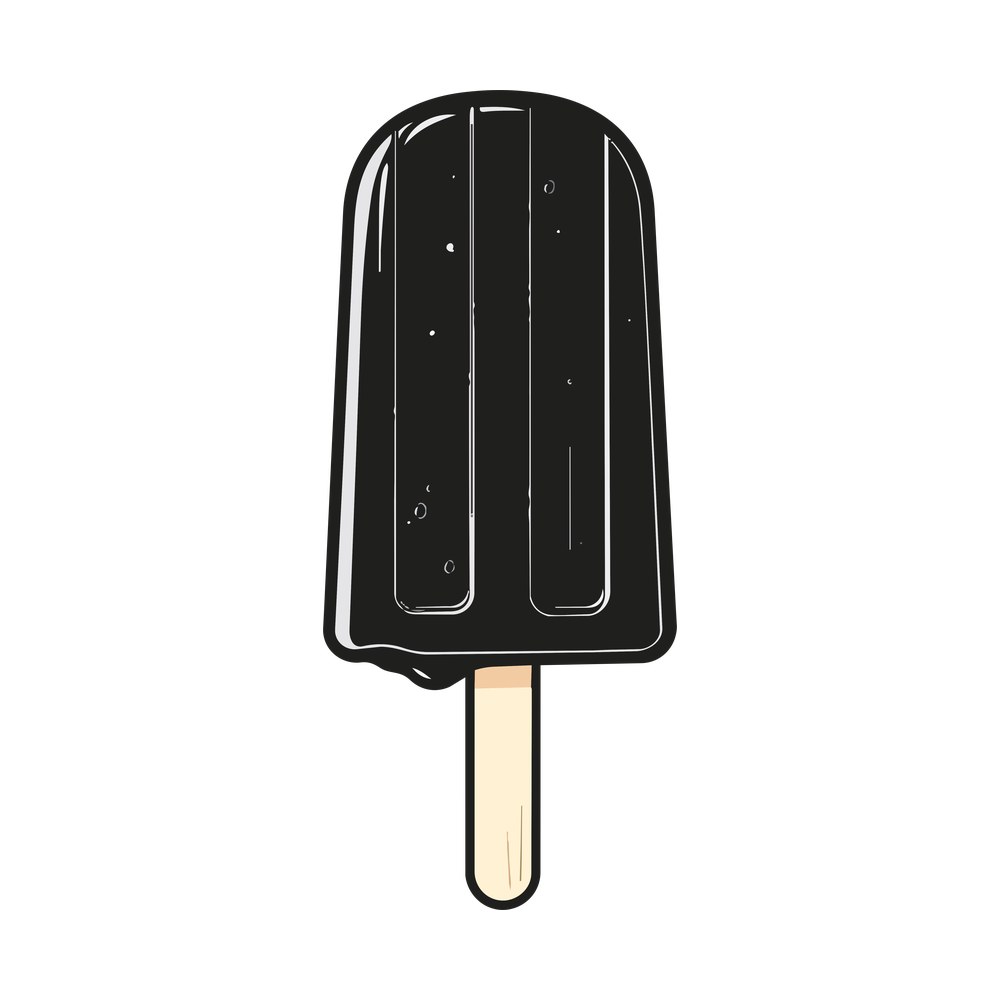 Popsicle Flag Sticker Side – original artwork without the sticker border
